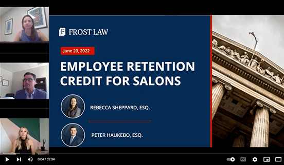 Employee Retention Credit ERC for Salons